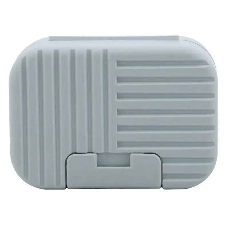 Boîte à Savon de Voyage | Motif à Rayures Compact