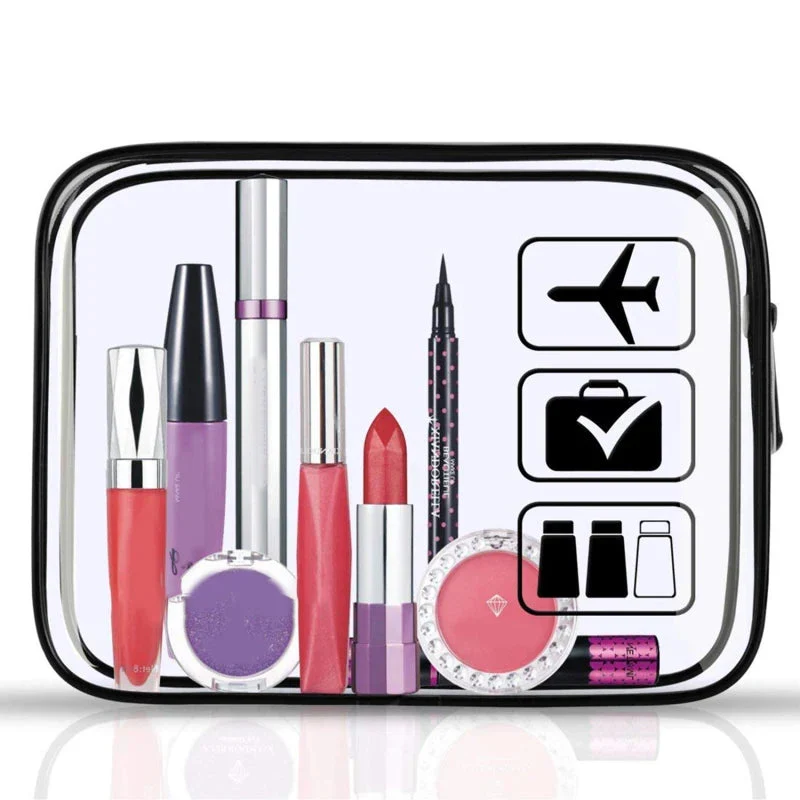 Trousse de Toilette Cabine Avion | Pvc Transparent Pratique