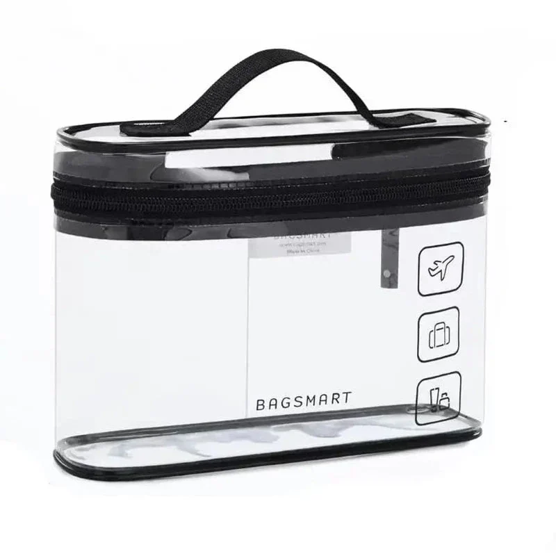 Trousse de Toilette Avion Transparente | Pvc Étanche et Grande Capacité