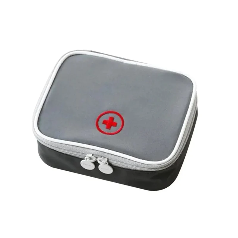 Trousse de Secours Voyage Vide | Polyester Gris Compact