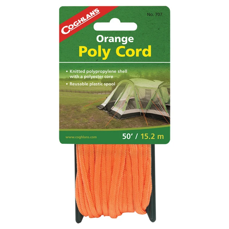 Corde de nylon tressée Coghlan's 6 mm x 15.2 m orange