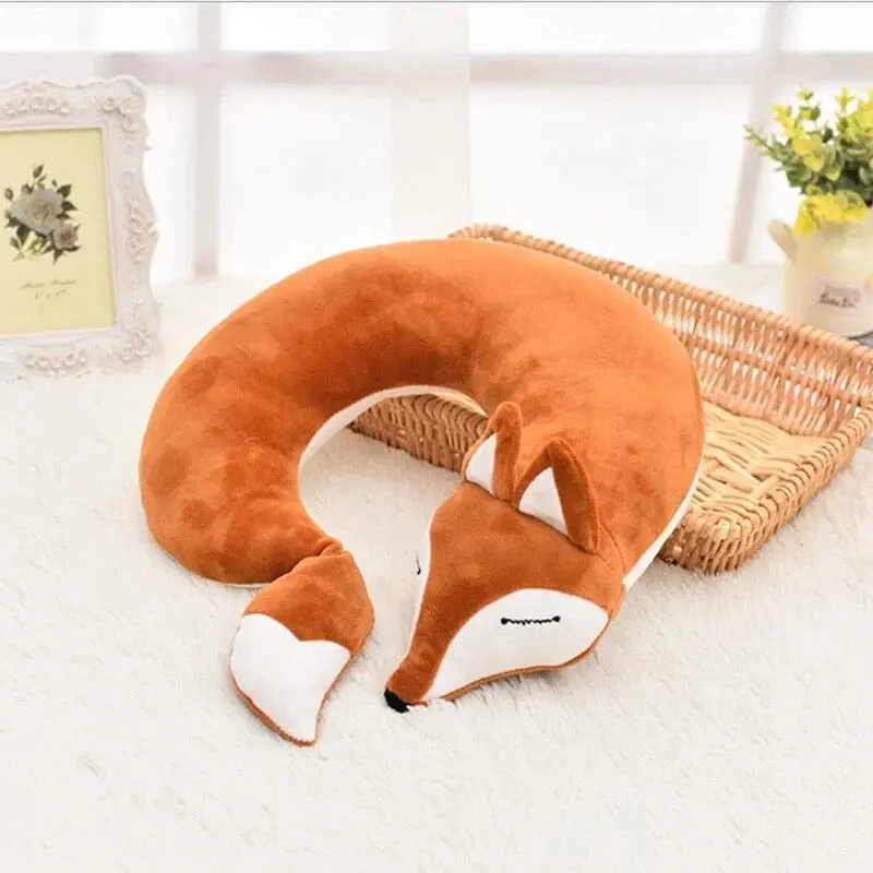 Coussin de Voyage Renard | Mousse à Mémoire Douce