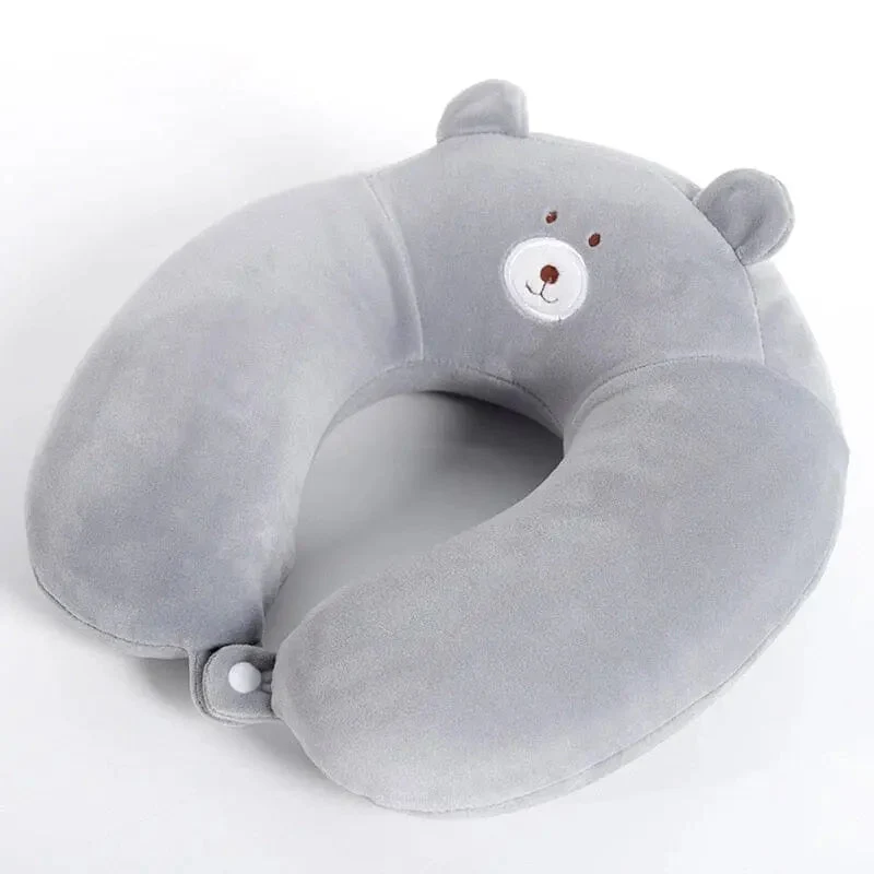 Coussin de Voyage Ours | Mémoire de Forme Enfant