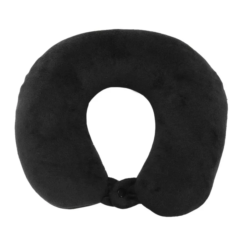Coussin de Voyage Microbilles | Forme U avec Bouton-Pression