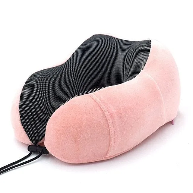 Coussin de Voyage Mémoire de Forme | Velours Doux Ergonomique