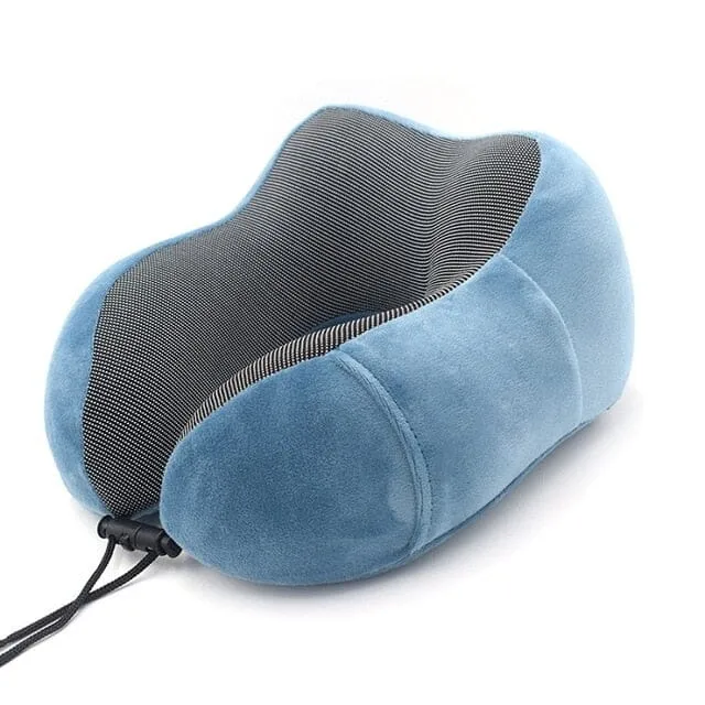 Coussin de Voyage Mémoire de Forme | Tissu Velours Doux