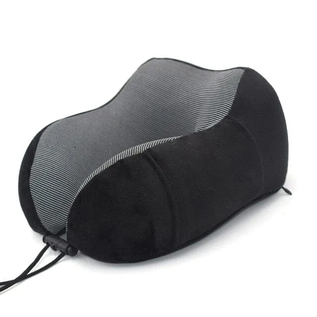 Coussin de Voyage Mémoire de Forme | Poche Téléphone Intégrée
