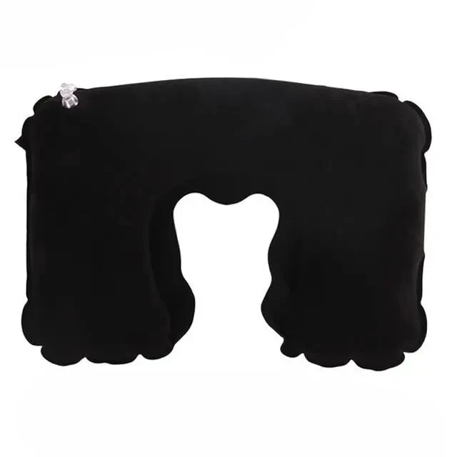 Coussin de Voyage Gonflable U | Maintien Tête Velours Confort