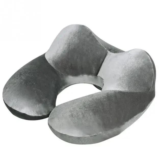 Coussin de Voyage Gonflable Cou | Velours Doux Déhoussable