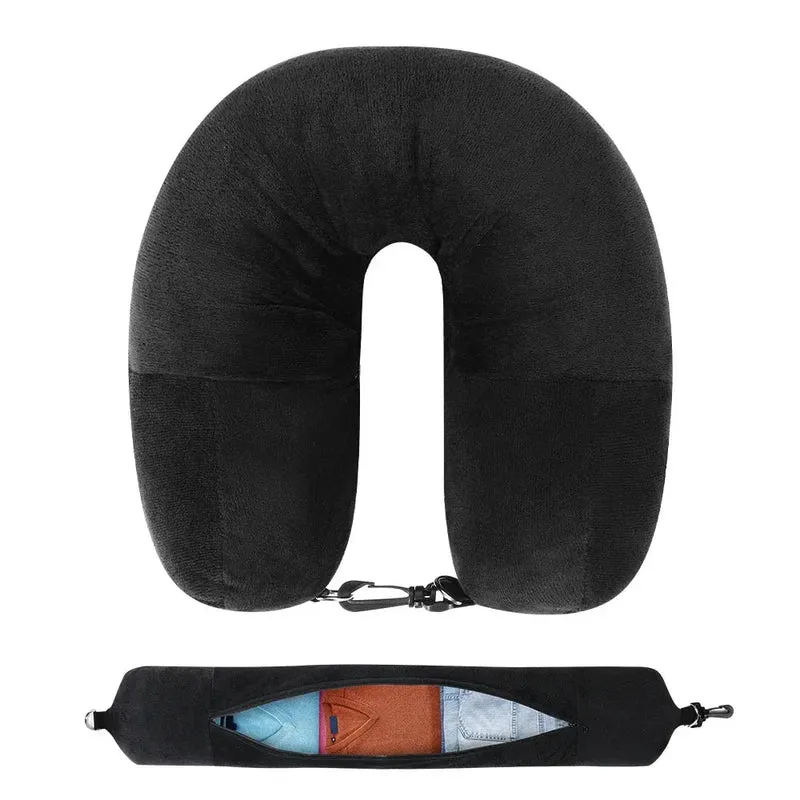 Coussin de Voyage Ergonomique | Remplissable Vêtements Pratiques