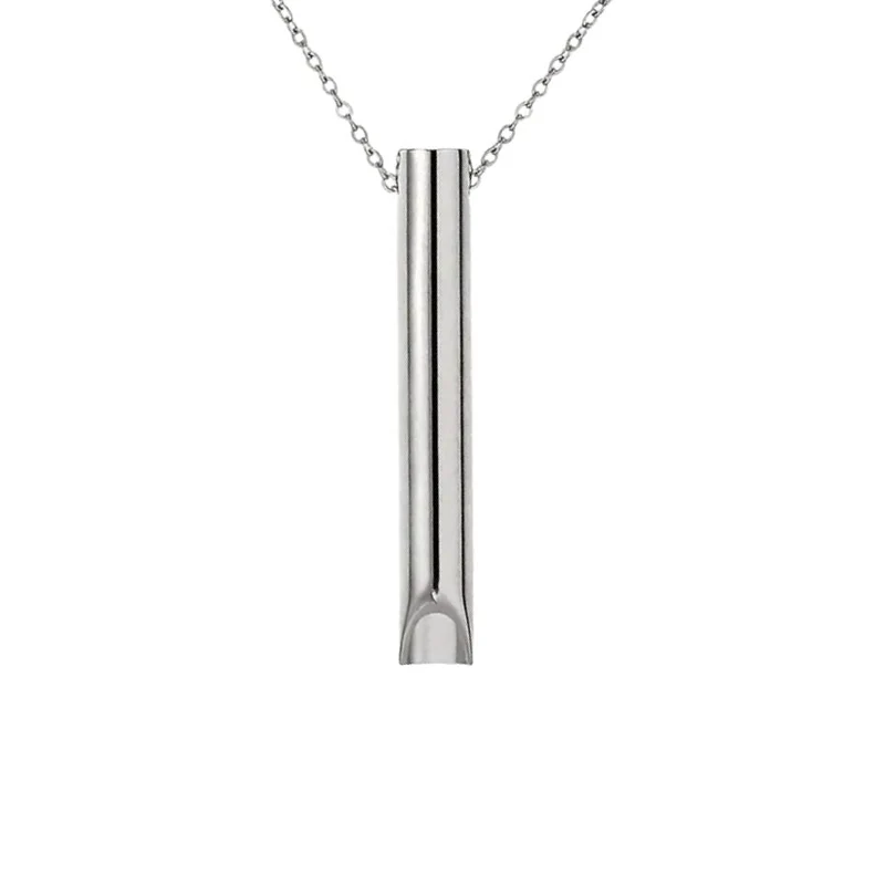 Collier Respiration Apaisante | Acier Inoxydable Anti-Stress