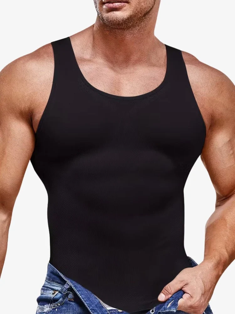 Chemise de Sport Corrective Homme | Technologie Compression Avancée