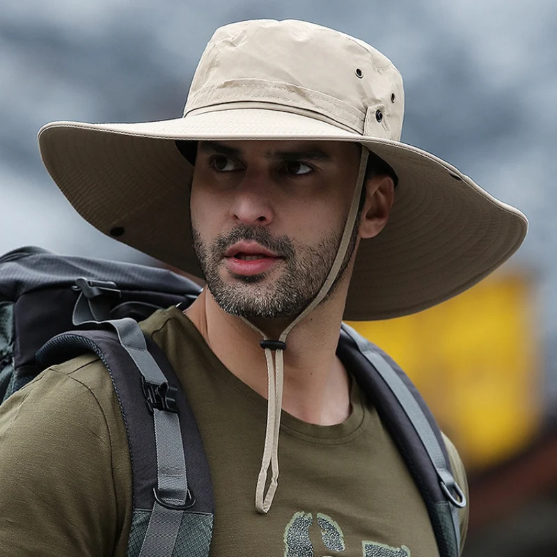 Chapeau Safari Résistant Intempéries | Large Bord Anti-Soleil