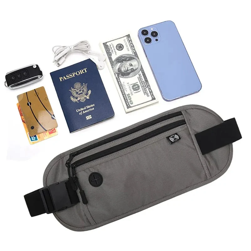 Ceinture de Voyage Anti-Rfid | Pochette Secrète Invisible
