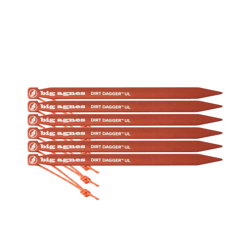 Dirt Dagger™ UL Tent Stakes: Pack of 6