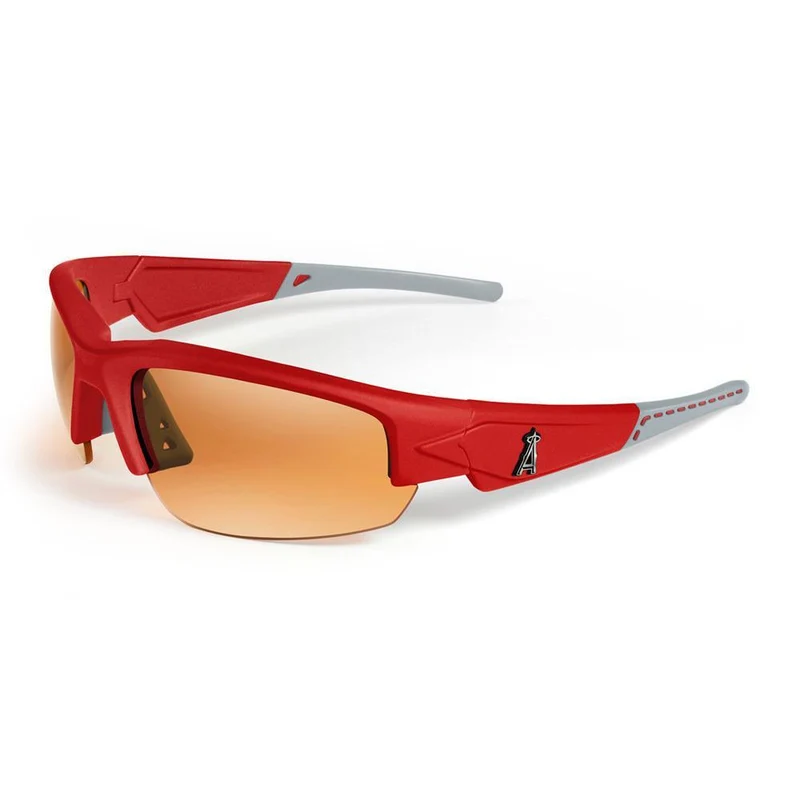 Los Angeles Angels Dynasty "Stitch" Sunglasses, Red with Grey Tips