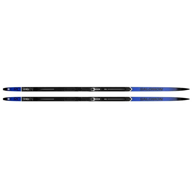 Skis de fond de classique Salomon RC8 eSKIN X-HARD + fixations Prolink Shift