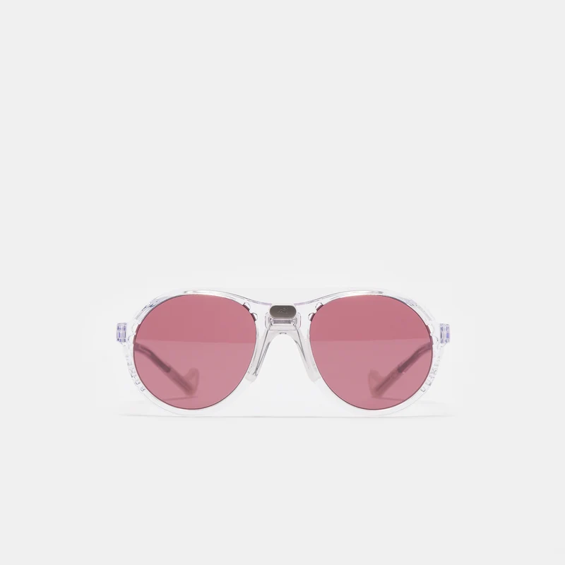 Kazu Tourer Sunglasses in Transparent/D+ Black Rose