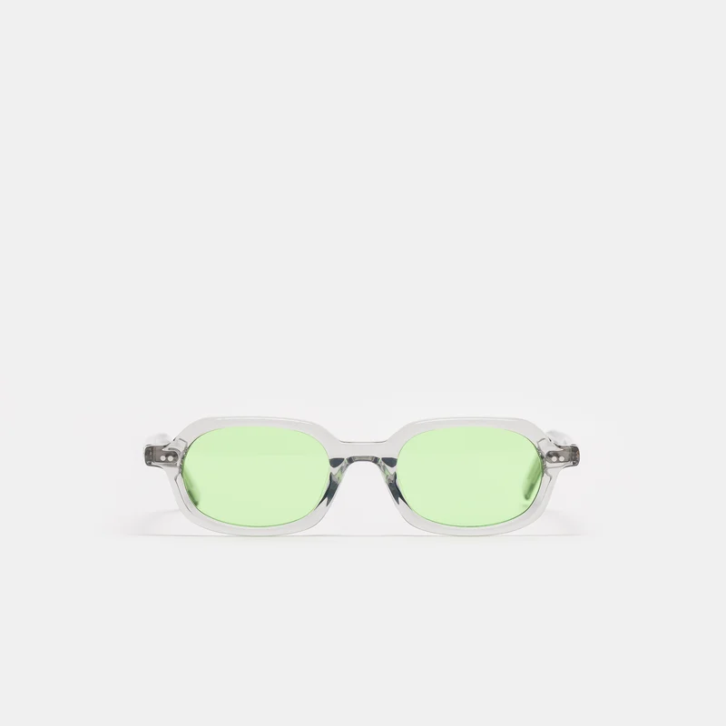 Psyche Sunglasses in Grey/Apple Green