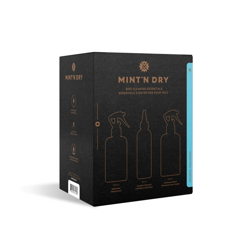 Ensemble de nettoyage de vélo Mint'N Dry Toutes conditions
