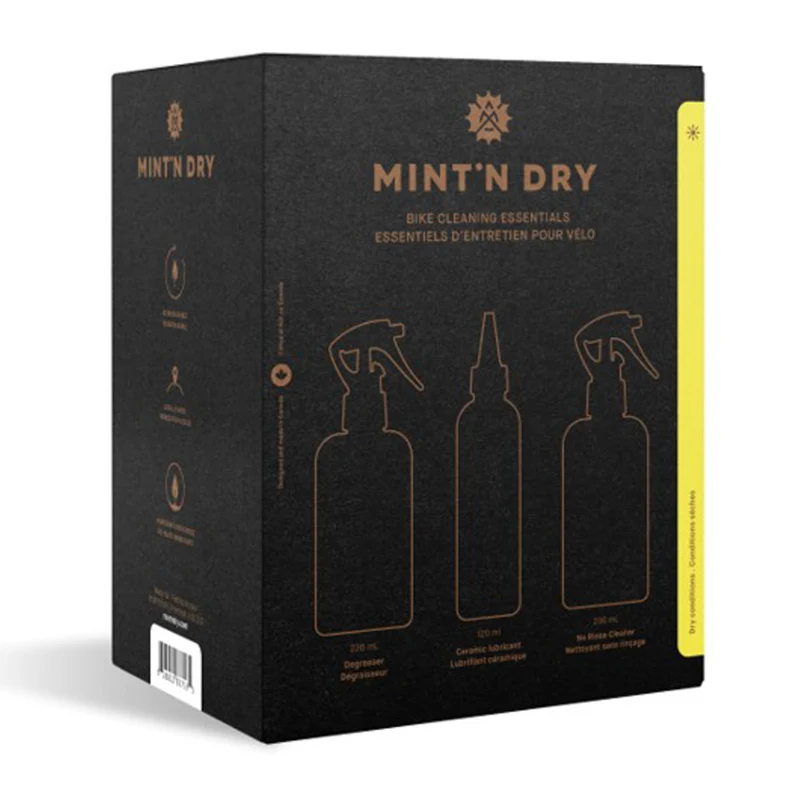 Ensemble de nettoyage de vélo Mint'N Dry Conditions sèches