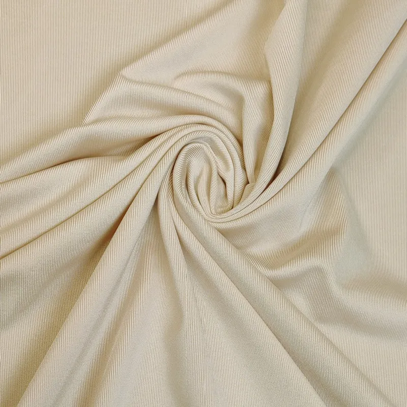 Jersey ultra doux | Doublure extensible | Beige | 73 cm | Fin de rouleau