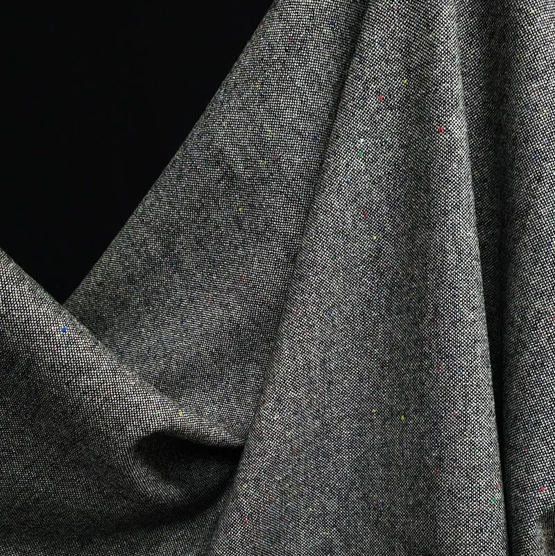 Tweed Atelier Minuit | Tissu tailleur à mouchetures lurex