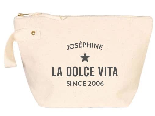 Trousse de toilette personnalisable