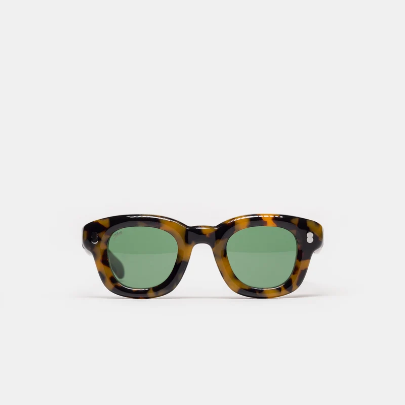 Apollo Inflated Sunglasses in Havana/Green