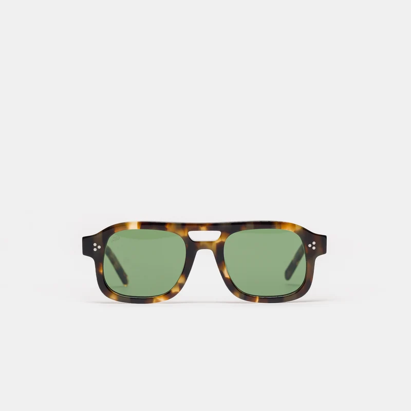 Dillinger Sunglasses in Camo Tortoise/Dark Green