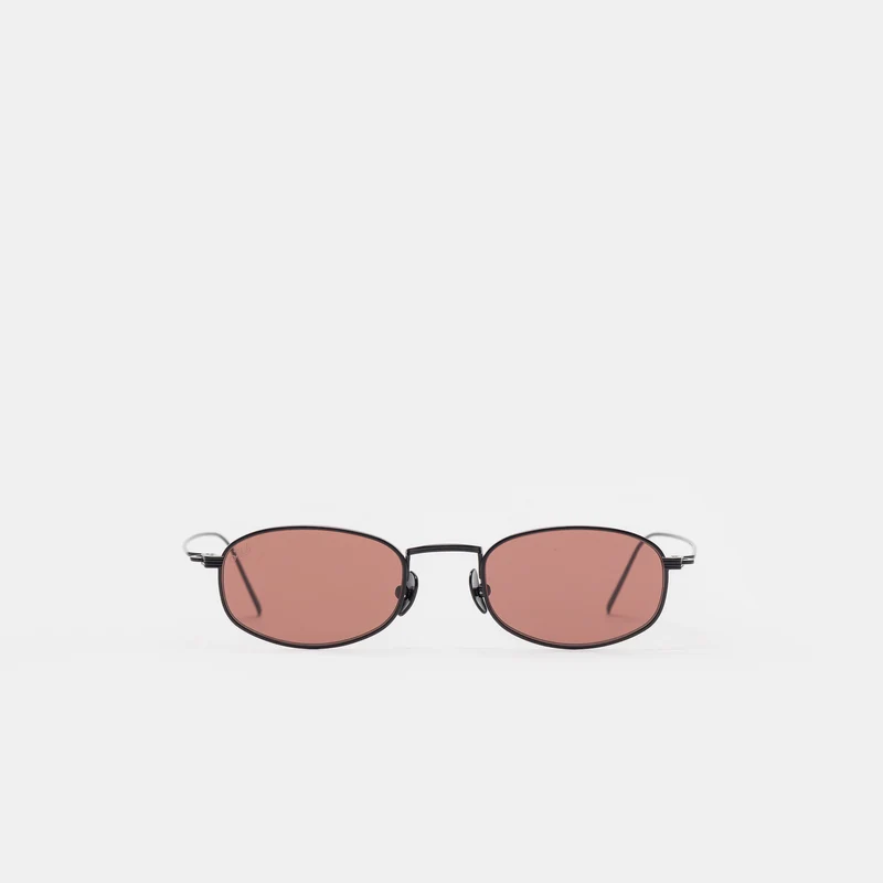 Icon Sunglasses in Matte Black/Burgundy