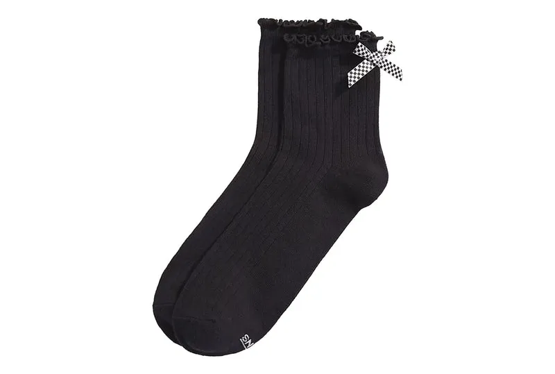 CHAUSSETTES À ROULETTES AVEC NŒUD ARRIÈRE