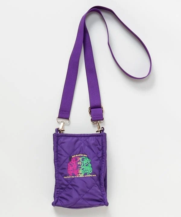 Sac à bandoulière brodé Sashiko à motif de gardien japonais