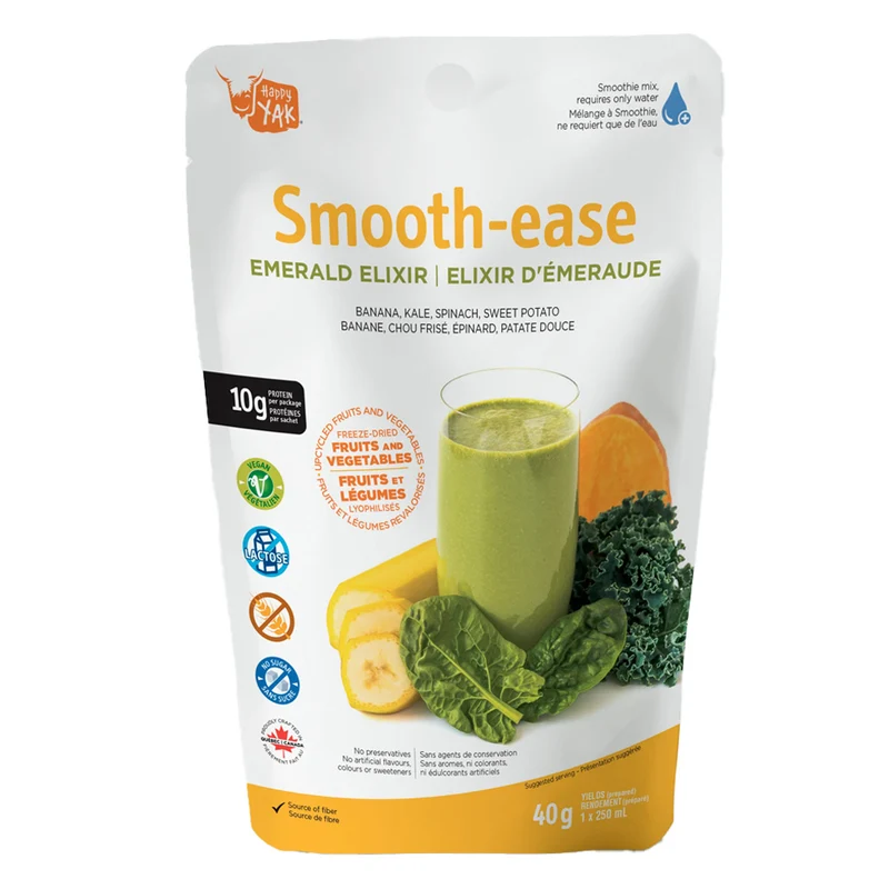 Smoothie Happy Yak Smooth-Ease – Élixir Émeraude