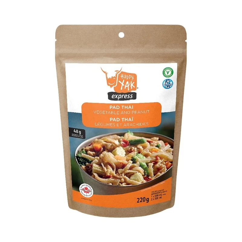 Pad thaï aux légumes et arachides - Mets lyophilisés Happy Yak
