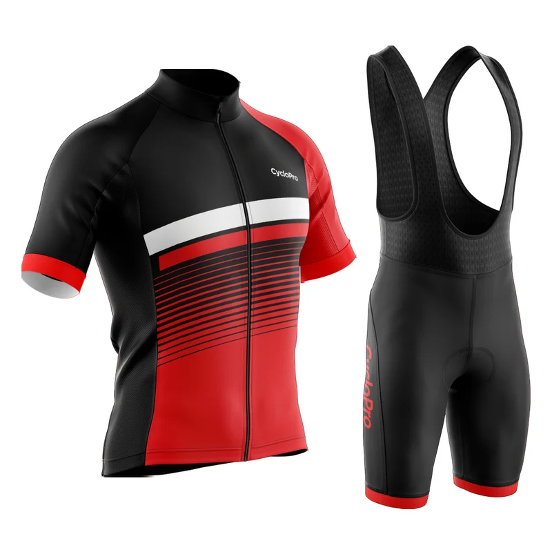 Tenue De Cyclisme Rouge Turbo