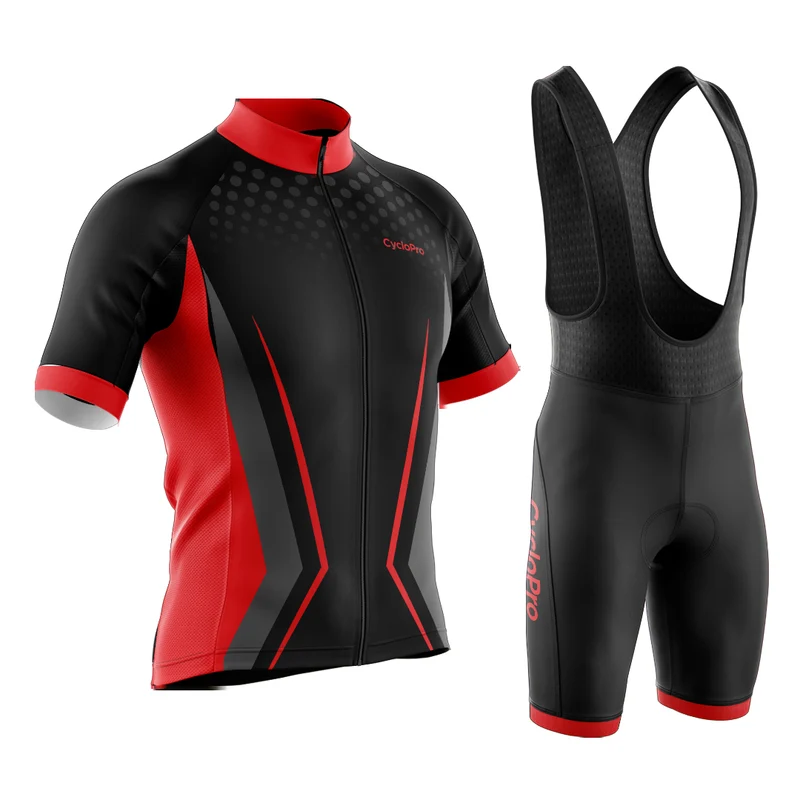 Tenue De Cyclisme Rouge Solidity