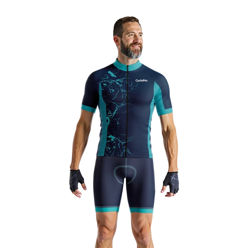 Tenue De Cyclisme Bleue Artistic