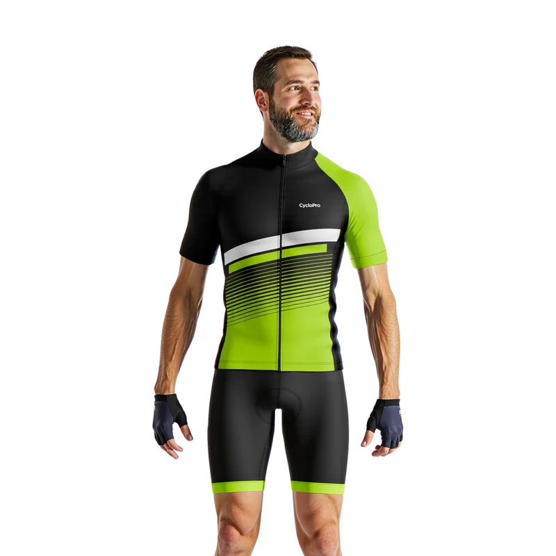 Tenue De Cyclisme Noire et Jaune turbo