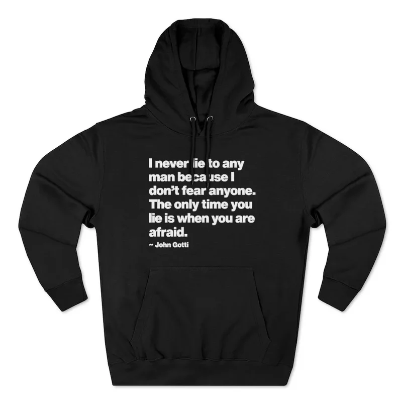 I Never Lie John Gotti The Teflon Don Mobster Pullover Hoodie