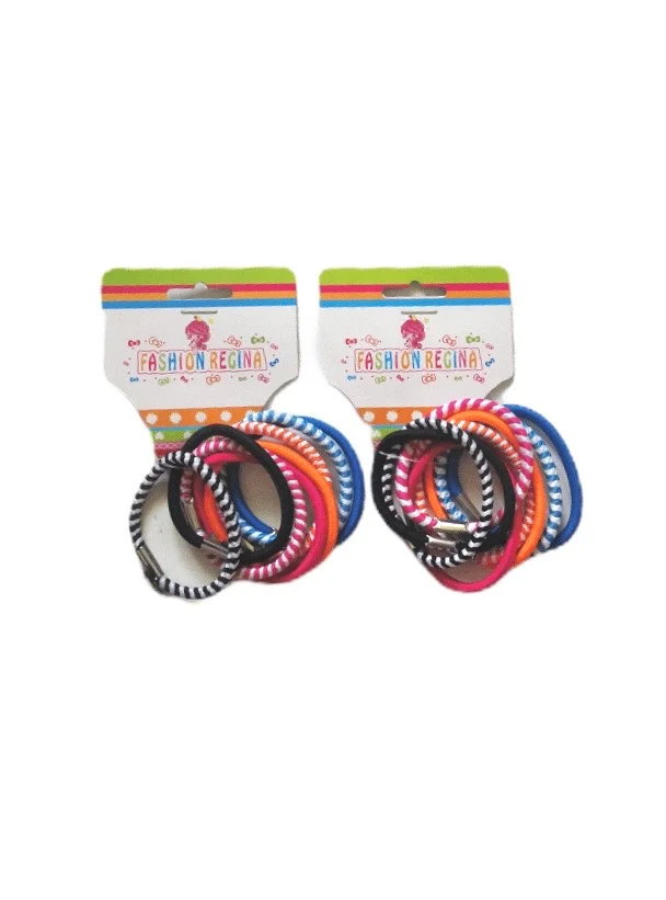Paquet de 8 Élastiques cheveux (x12) 0,50€/paquet