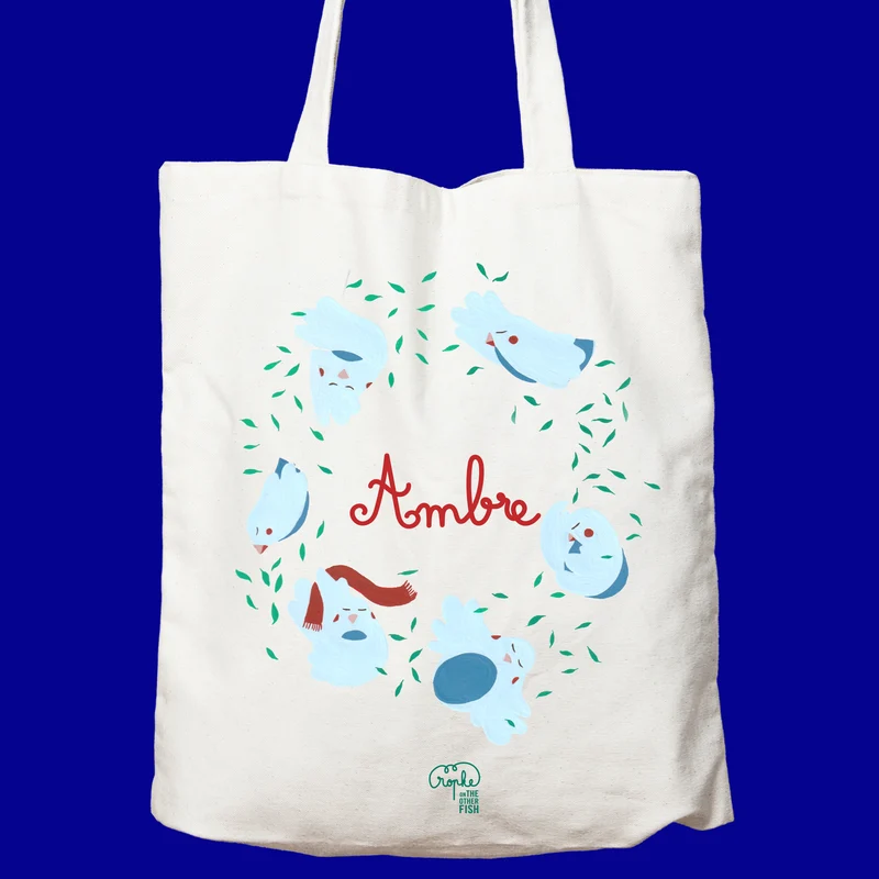 Sac à personnaliser - Oiseaux bleus