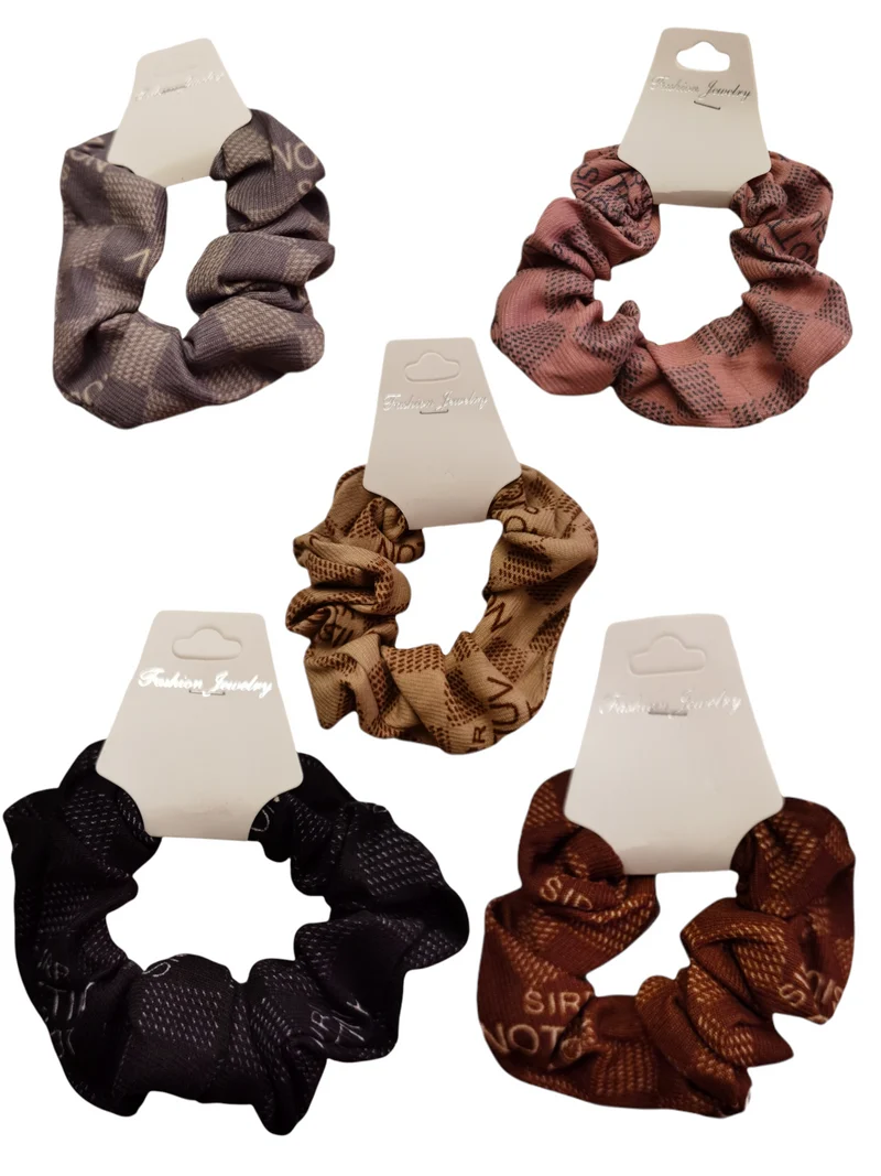 Chouchou Scrunchie élastique froufrou (x12)