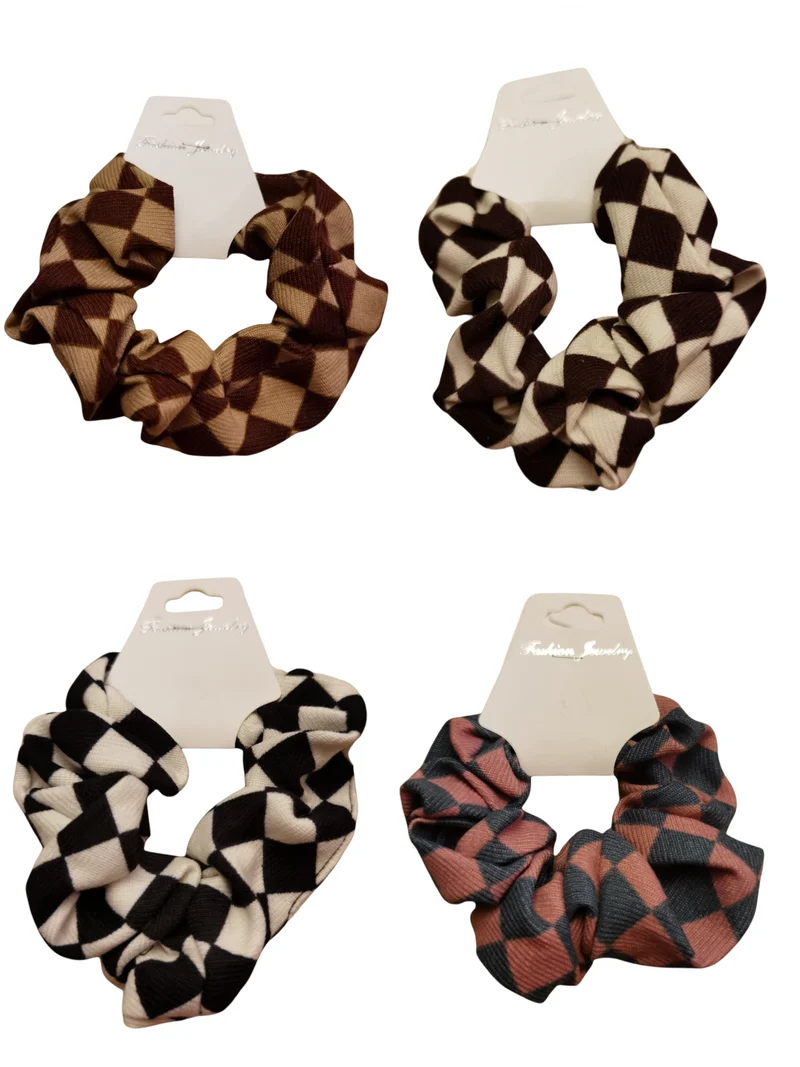Chouchou Scrunchie élastique froufrou (x12)