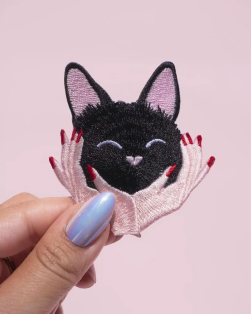 Patch Thermocollant chat noir féerique - Malicieuse
