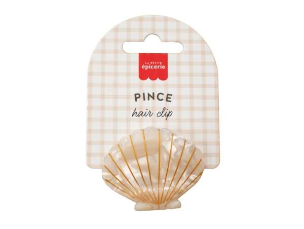 Pince à cheveux coquillage