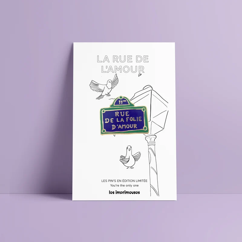 Pin’s Plaque de rue - Rue de la Folie d’Amour
