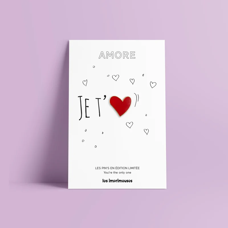 Pin’s Amore - Cœur rouge