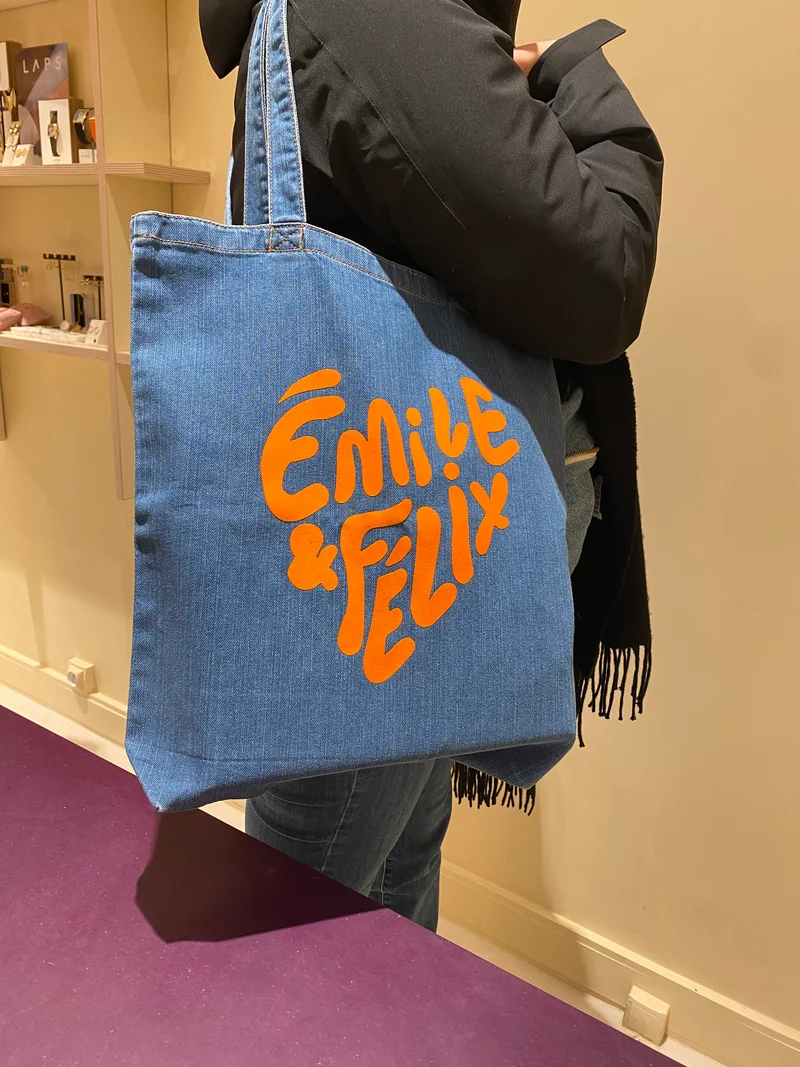 Sac en jeans - Cœur - à personnaliser