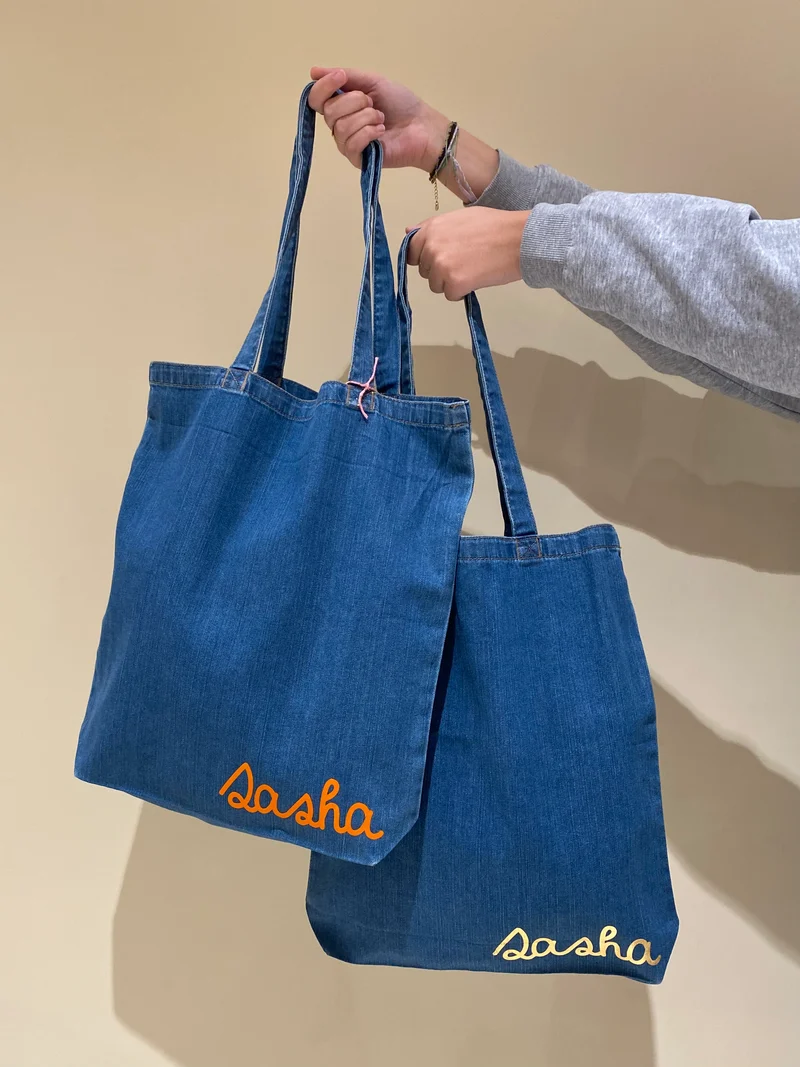 Sac en jeans - à personnaliser